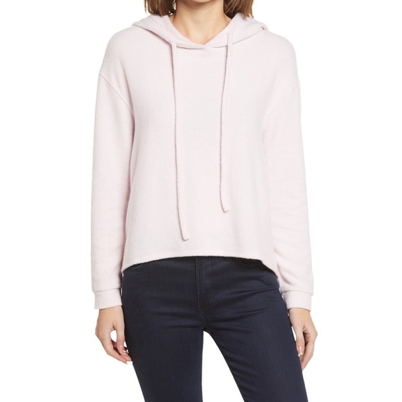 Everleigh Cozy Hoodie in Light Pink Size XL NWT Soft Brushed French Terry - Picture 1 of 6